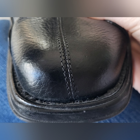 Studio Belvedere Bay Bridge Men's Size 11D Black Leather Split Toe Oxford Shoes - Picture 8 of 11